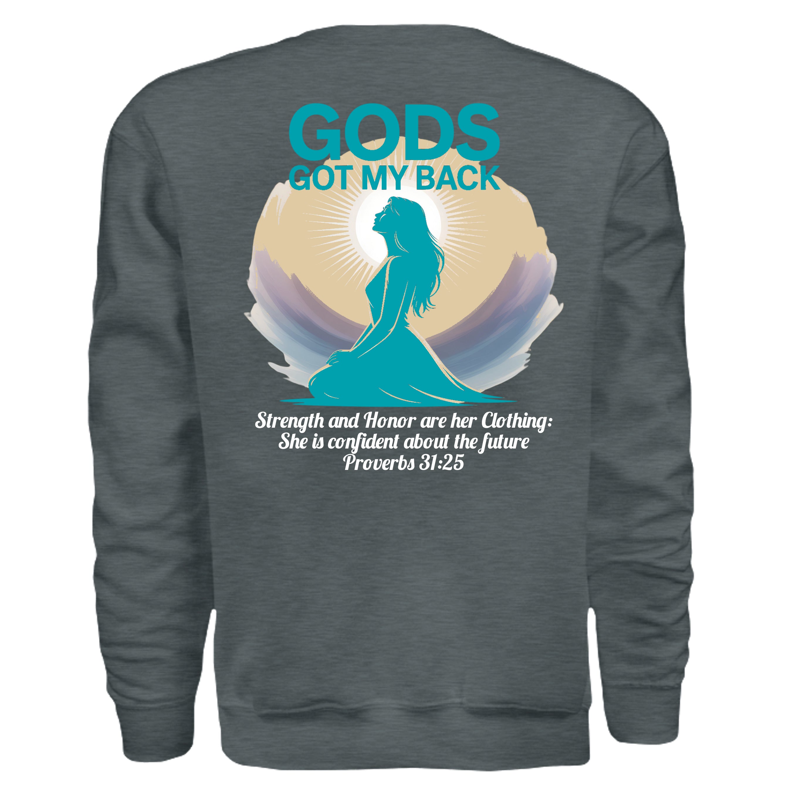 DARK HEATHER - SF000 - BACK